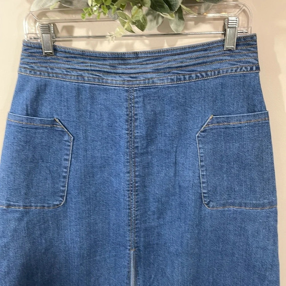 Universal Thread 70’s style high waisted jean skirt with pockets 8 - Picture 2 of 14